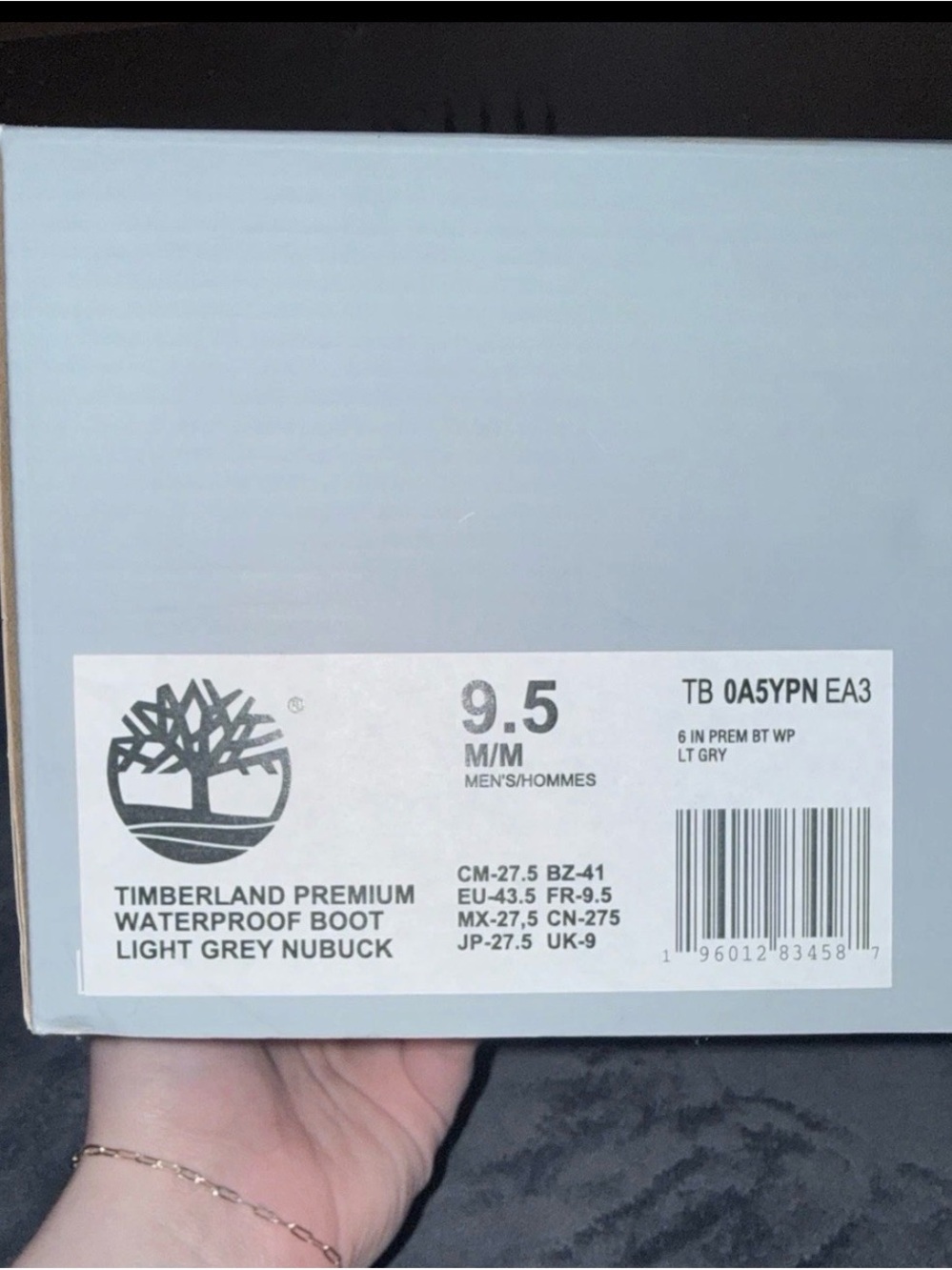 Timberland Premium Waterproof Boot with box never worn- Light Grey